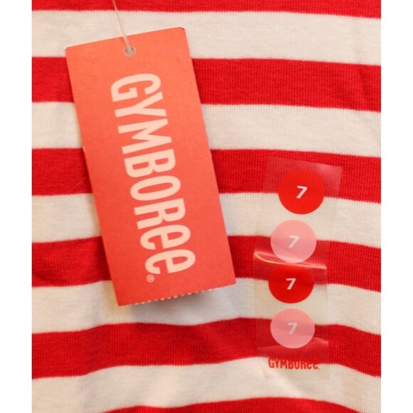 2008 Gymboree Sweet Heart Valentine Day Shirt Red Striped Button Classic French - Picture 6 of 6